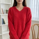 ふんわり素材が可愛い、ロング丈シャギーニット レディース シャギーニット | maison de LATIR | 詳細画像11