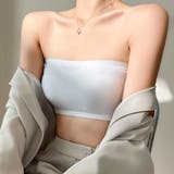 アウターに響かないキレイ魅せカップ付きシームレスチューブトップ | maison de LATIR | 詳細画像2