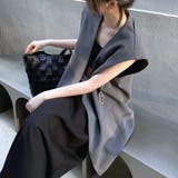 グレー | 夏の活躍アイテム大人のための軽やかジレ アウター 羽織 | maison de LATIR