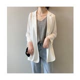 シルエットが綺麗なロングテーラードジャケット ジャケット 薄手 | maison de LATIR | 詳細画像4