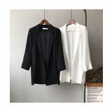 シルエットが綺麗なロングテーラードジャケット ジャケット 薄手 | maison de LATIR | 詳細画像8