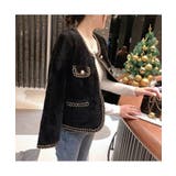 コーデを上品に仕上げるパールボタンニットカーディガン ゴールドボタン 秋 | maison de LATIR | 詳細画像5 