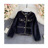 コーデを上品に仕上げるパールボタンニットカーディガン ゴールドボタン 秋 | maison de LATIR | 詳細画像8 