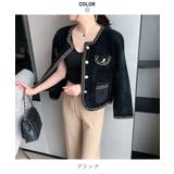 コーデを上品に仕上げるパールボタンニットカーディガン ゴールドボタン 秋 | maison de LATIR | 詳細画像16 