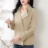 マットな生地感のカジュアルコート コート ショート丈 | maison de LATIR | 詳細画像3