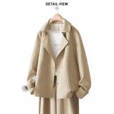 マットな生地感のカジュアルコート コート ショート丈 | maison de LATIR | 詳細画像8