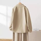 マットな生地感のカジュアルコート コート ショート丈 | maison de LATIR | 詳細画像9