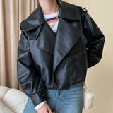 フェイクレザー ライダースジャケット アウター | maison de LATIR | 詳細画像3 