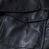 フェイクレザー ライダースジャケット アウター | maison de LATIR | 詳細画像15 