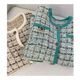 コーデに上品さをプラスする格子縞パターンジャケット 韓国 冬 | maison de LATIR | 詳細画像8 