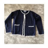 軽い着心地で上品な雰囲気を醸し出すパイピングノーカラージャケット カーディガン | maison de LATIR | 詳細画像6