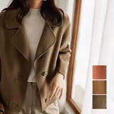 コンパクトさが女性らしさを引き立てるショート丈ピーコート ジャケット 羽織 | maison de LATIR | 詳細画像1