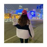 配色がクールでキャッチーなバイカラーボアジャケット ショートジャケット 羽織り | maison de LATIR | 詳細画像5 