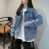 大人女性のこなれ感を演出デニムオーバージャケット ジャケット シングルジャケット | maison de LATIR | 詳細画像3 
