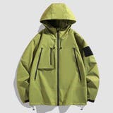 グリーン | フルジップで防寒バッチリなウィンドブレーカー ジャケット ジャンパー | maison de LATIR