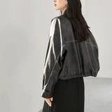 大人カジュアルもきちん感もある重宝するドロップショルダージャケット ボックス丈 | maison de LATIR | 詳細画像4 