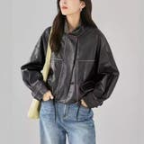 ブラック | 大人カジュアルもきちん感もある重宝するドロップショルダージャケット ボックス丈 | maison de LATIR