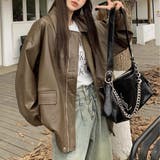 ブラウン | 羽織るだけで秋気分ふんわりブルゾン アウター ライトアウター | maison de LATIR