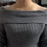 大人っぽい長袖オフショルニット ニット セーター | maison de LATIR | 詳細画像7