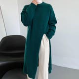 今季旬なレイヤードスタイルを楽しめる上質なロング丈トップス 深いスリット 夏 | maison de LATIR | 詳細画像6