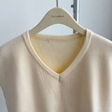 美デコルテがセクシーな秋ニットベスト トップス レイヤード | maison de LATIR | 詳細画像13 