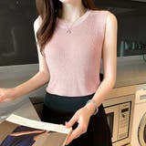アクセサリーのように表情豊かに魅せてくれるラメデコルテノースリーブトップス | maison de LATIR | 詳細画像3