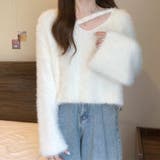 とろけるふわふわ質感クロスニットプルオーバー トップス ニット | maison de LATIR | 詳細画像2 