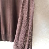 襟付き長袖レースTシャツ レディース レース | maison de LATIR | 詳細画像9 