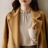 ビジューがポイントのフリルハイネックニット ニット セーター | maison de LATIR | 詳細画像3