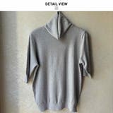 ゆったりシルエットの5分袖タートルニット ニット セーター | maison de LATIR | 詳細画像5