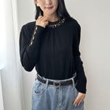 ビジューとフリルのハイネックニット ニット ハイネック | maison de LATIR | 詳細画像2 