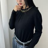 ビジューとフリルのハイネックニット ニット ハイネック | maison de LATIR | 詳細画像7 