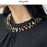 ビジューとフリルのハイネックニット ニット ハイネック | maison de LATIR | 詳細画像15 