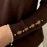 ビジューとフリルのハイネックニット ニット ハイネック | maison de LATIR | 詳細画像18 