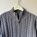 ダブルジップのショート丈ニット ケーブルニット ニット | maison de LATIR | 詳細画像12