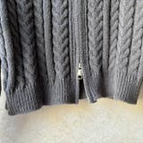 ダブルジップのショート丈ニット ケーブルニット ニット | maison de LATIR | 詳細画像13