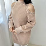 ミルクティー | ゆったりオフショルニット ニット セーター | maison de LATIR
