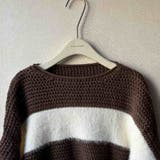 生地違いのボーダーが可愛いショート丈ニット ニット クロップド丈 | maison de LATIR | 詳細画像21