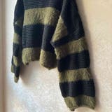 生地違いのボーダーが可愛いショート丈ニット ニット クロップド丈 | maison de LATIR | 詳細画像22