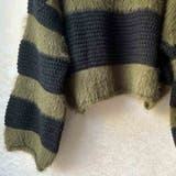 生地違いのボーダーが可愛いショート丈ニット ニット クロップド丈 | maison de LATIR | 詳細画像24