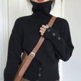 ボタンがポイントのタートルネックニット タートルネック ニット | maison de LATIR | 詳細画像3