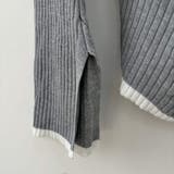 着るだけでオシャレ見えする袖フレアアシンメトリー配色ニット ニット セーター | maison de LATIR | 詳細画像11 