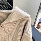 絶妙な丸みで大人可愛いポロリブニットトップス 長袖 トップス | maison de LATIR | 詳細画像10