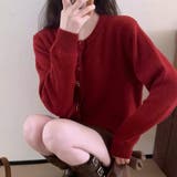 可愛いアクセントをプラス!他と差のつくニットカーディガン 羽織 トップス | maison de LATIR | 詳細画像6