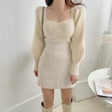 デコルテや顔まわりを美しく魅せてくれるクロップド丈プルオーバー トップス パフス… | maison de LATIR | 詳細画像4 