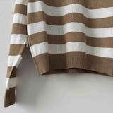 メリハリあるカラーリングでスッキリ決まるニットプルオーバー クロスオーバーVネッ… | maison de LATIR | 詳細画像10 