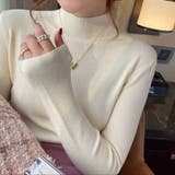 触れるたびに心地いいモックネックニット 良質 ベーシック | maison de LATIR | 詳細画像8 