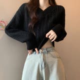 ケーブル柄 クルーネック ニット | maison de LATIR | 詳細画像10