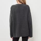 ルーズシルエット 畦編みアクリルニット ソフトコットンタッチ | maison de LATIR | 詳細画像7 