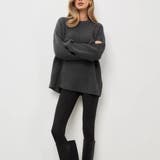 ルーズシルエット 畦編みアクリルニット ソフトコットンタッチ | maison de LATIR | 詳細画像8 